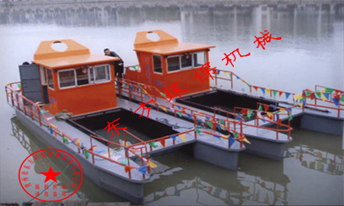 上海华侨城景区购买的 DFBJ-39 型城市河道专用半自动水面清洁船【工作视频】