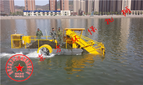 河北承德武烈河管理处订购DFGC-40 型半自动割草船【工作视频】